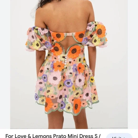 For Love & Lemons Prato Mini Dress new with tags size small free people